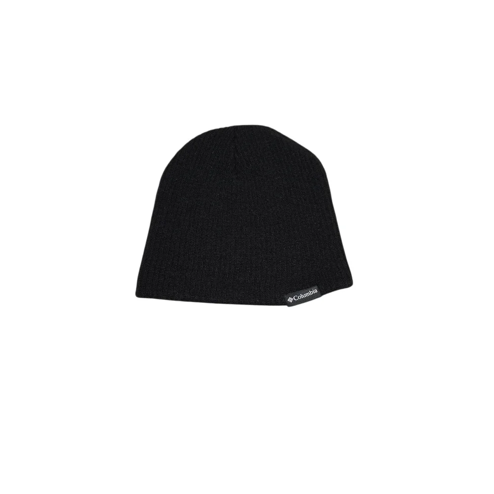 Columbia black knit ribbed winter hat, one size